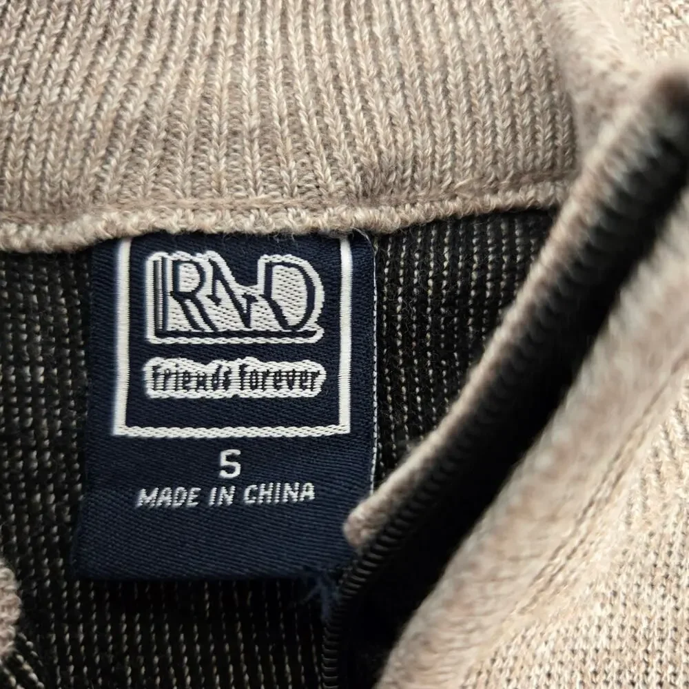 Vintage RAD Ribbed Cozy Knit Pullover Sweater Y2K Kidcore Retro Kids Size 5